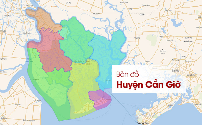 Bản đồ Huyện Cần Giờ TPHCM: Cập nhật quy hoạch, vị trí các xã năm 2024