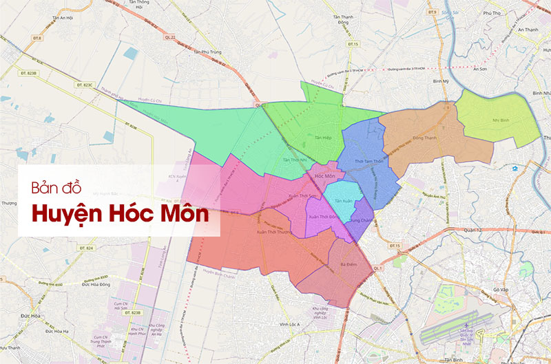 Bản đồ Huyện Hóc Môn TPHCM Mới Nhất: Quy hoạch, Vị trí, Các Xã