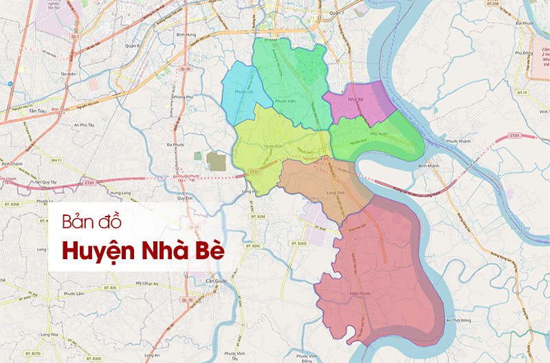 Bản đồ Huyện Nhà Bè TPHCM Mới Nhất: Quy hoạch, Vị trí, Các Tuyến Đường