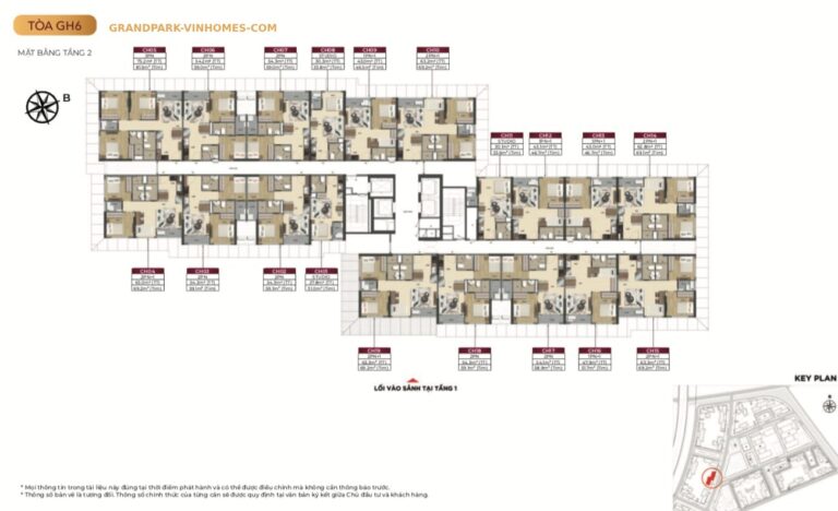 Căn hộ Glory Heights GH6: Thiết kế tối ưu, diện tích đa dạng