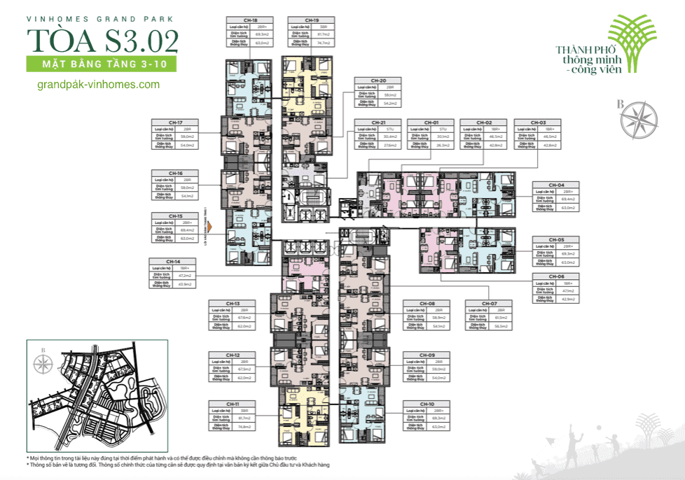 Căn hộ Tòa S3.02 Vinhomes Grand Park: Giá bán, mặt bằng, đánh giá chi tiết
