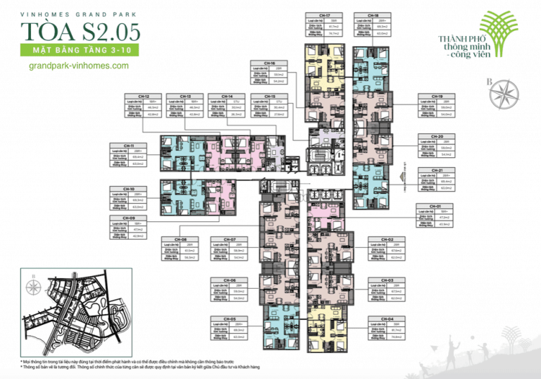 Căn hộ Vinhomes Grand Park tòa S2.05: Giá tốt, Thiết kế thông minh