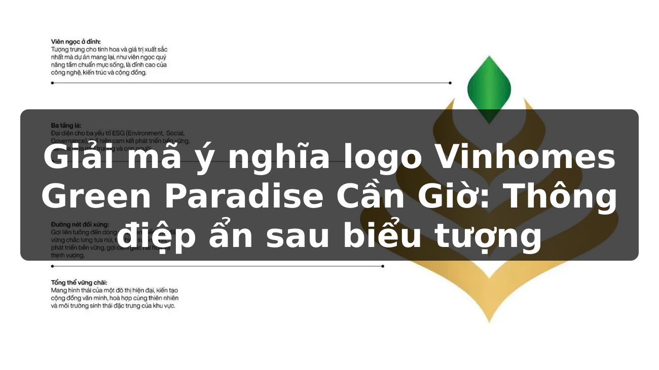 Giải mã ý nghĩa logo Vinhomes Green Paradise Cần Giờ: Thông điệp ẩn sau biểu tượng