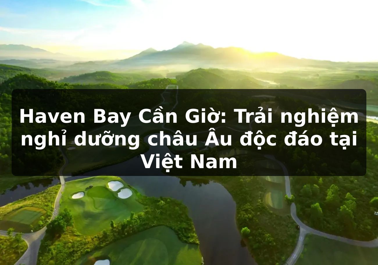 Haven Bay Cần Giờ: Trải nghiệm nghỉ dưỡng châu Âu độc đáo tại Việt Nam