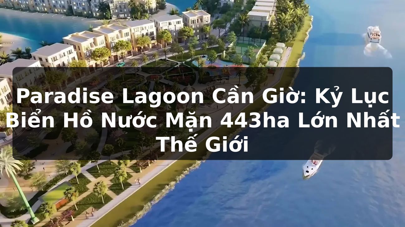Paradise Lagoon Cần Giờ: Kỷ Lục Biển Hồ Nước Mặn 443ha Lớn Nhất Thế Giới