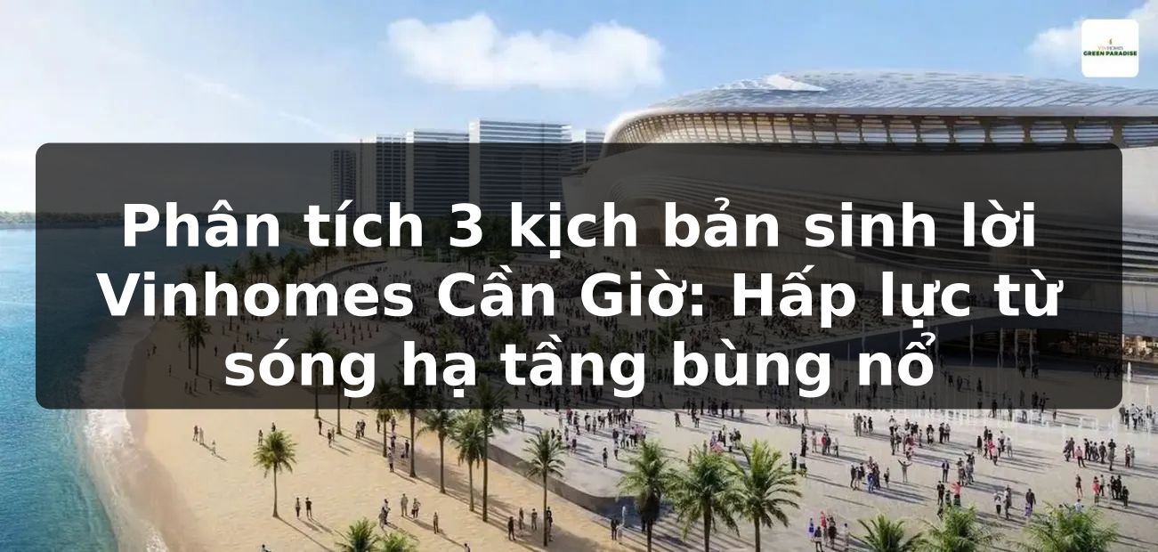 Phân tích 3 kịch bản sinh lời Vinhomes Cần Giờ: Hấp lực từ sóng hạ tầng bùng nổ