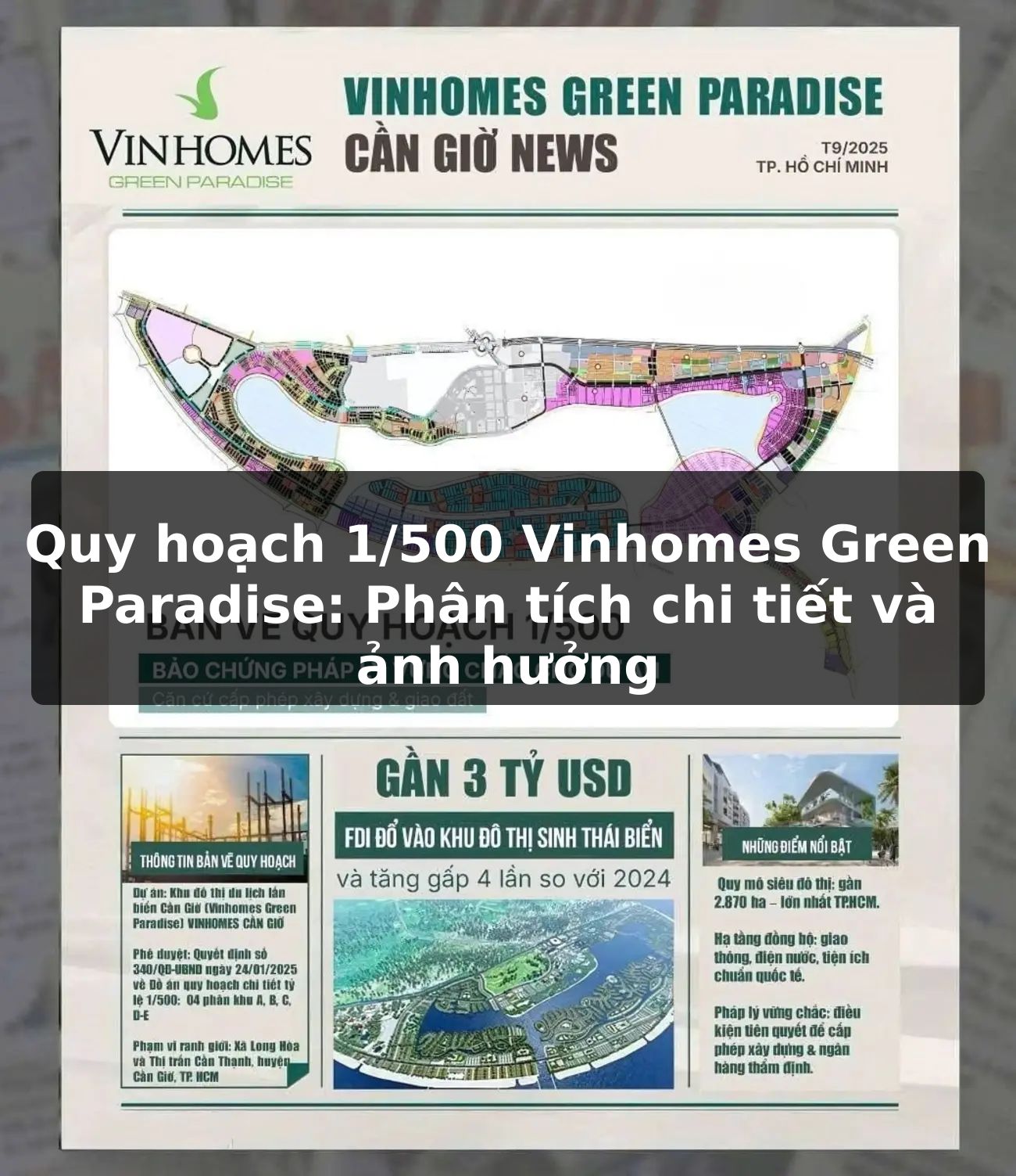 Quy hoạch 1/500 Vinhomes Green Paradise: Phân tích chi tiết và ảnh hưởng
