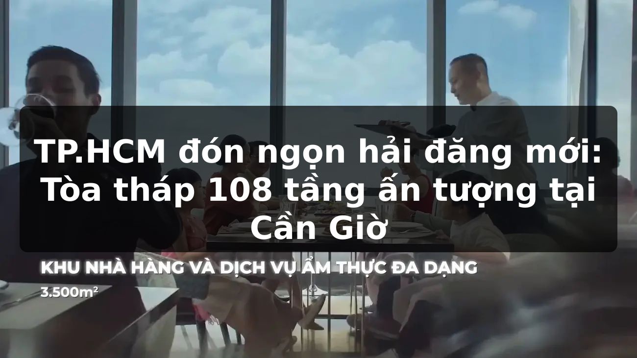 TP.HCM đón ngọn hải đăng mới: Tòa tháp 108 tầng ấn tượng tại Cần Giờ