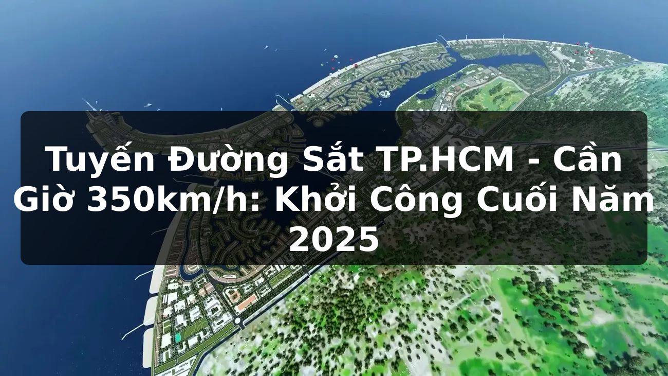 Tuyến Đường Sắt TP.HCM - Cần Giờ 350km/h: Khởi Công Cuối Năm 2025