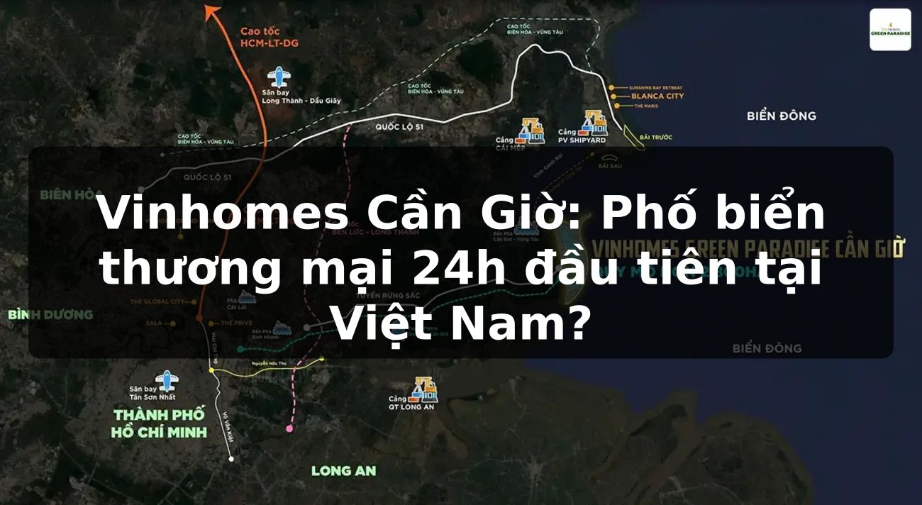 Vinhomes Cần Giờ: Phố biển thương mại 24h đầu tiên tại Việt Nam?
