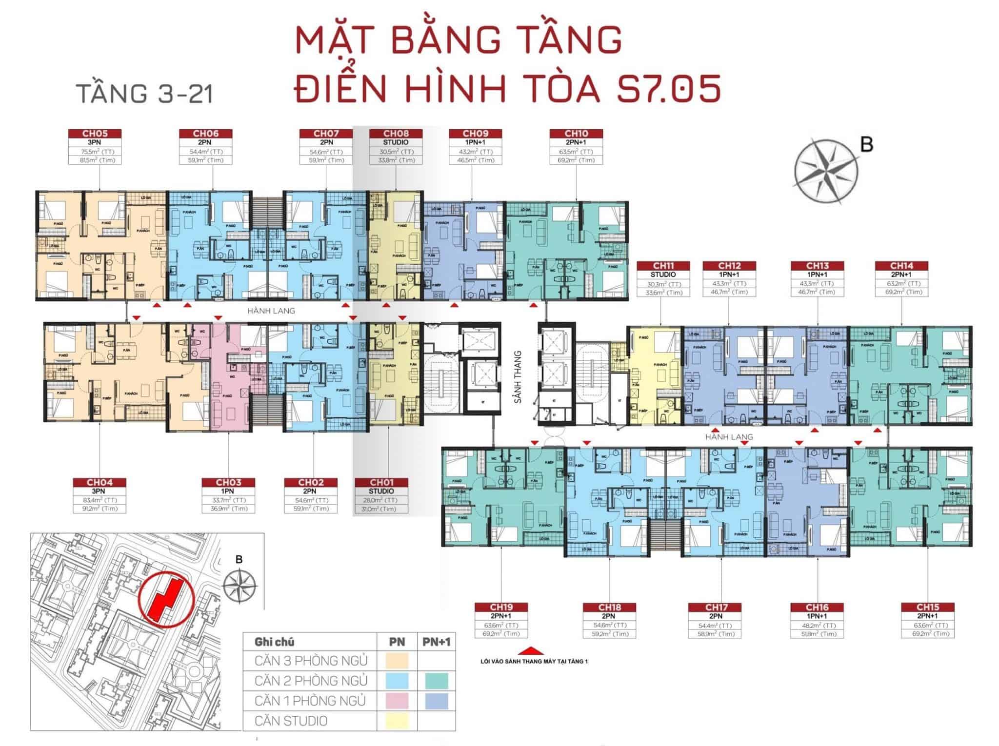 Vinhomes Grand Park - S7 Origami: Căn hộ thiết kế Nhật Bản, sống xanh